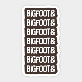 Bigfoot Repeated (light variant) Sticker